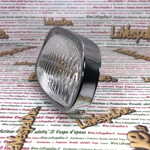 Cristal de faro completo con aro de marco para VESPA 125 150 180 GT GL SPRINT SS ro 070459 151198