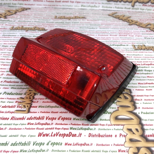 Feu stop arrière complet avec ampoules pour Vespa PX 80, 125, 150 et 200 PE, première série (1977-1983), homologué RO 162740.