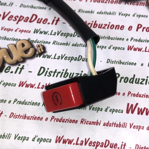Electric start button for VESPA 50 125 150 200 PX PE ARCOBALENO T5 PK XL RUSH PLURIMATIC N ro 580937 217316