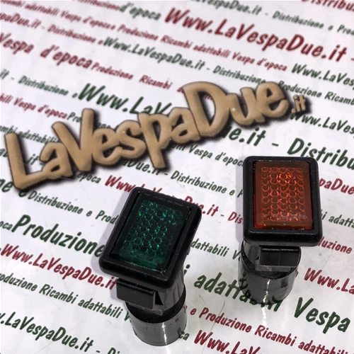 Paire de feux de signalisation orange et vert, indicateurs lumineux et flèches pour guidon VESPA PX 80 125 150 200 E APE 50 Pro ro 213418 213417 139980 163682