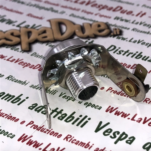 Luz indicadora verde completa con borde de aluminio para manillar VESPA 125 GTR TS 150 SPRINT VELOCE 180 200 RALLY ro 146172
