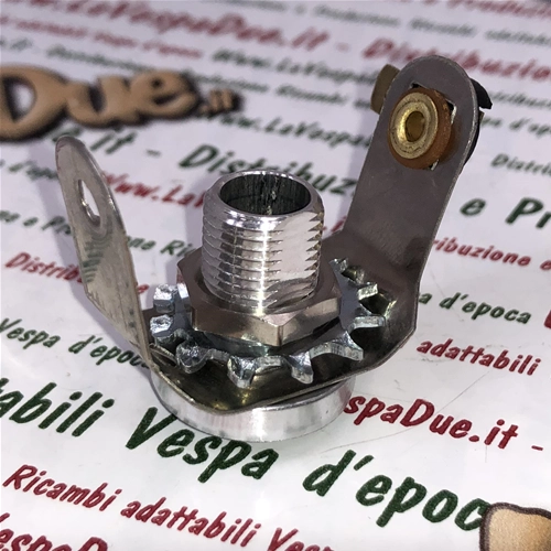 Luz indicadora verde completa con borde de aluminio para manillar VESPA 125 GTR TS 150 SPRINT VELOCE 180 200 RALLY ro 146172