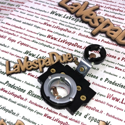 Headlight bulb holder with two lights for VESPA 180 200 PX PE SPRINT VELOCE PRIMAVERA ET3 50 90 SS