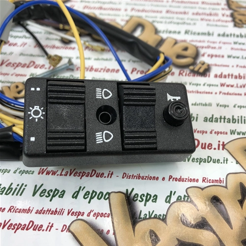 Commutatore Luci Devio Luci a 12 fili per VESPA 80 125 150 200 PX E ARCOBALENO PK r.o. 232240 217898