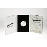 Moneta 5 euro Vespa BIANCA in Argento 925‰ Serie Eccellenze Italiane serie limitata in 7.000 pz Moneta da collezione in argento smaltata