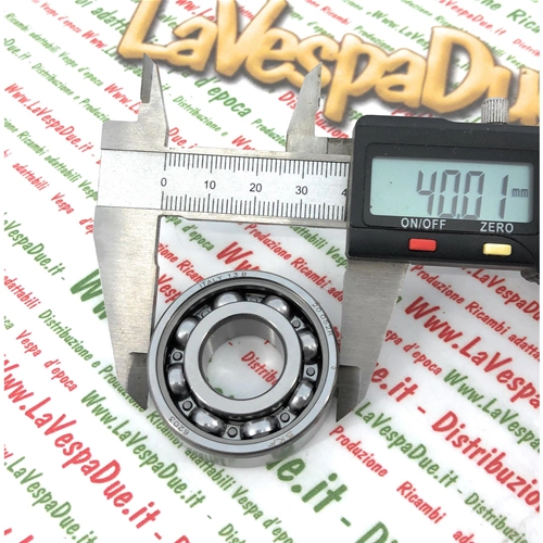 Rodamiento de bolas SKF 6203 17x40x12, tambor, lado exterior, eje de rueda de freno delantero para VESPA 50 80 90 125 150 200 NLR SPECIAL PRIMAVERA ET3 VNA VNB GL VB1T VBB GS RALLY VS VL VM VN V30 V1 V15 98 VU1T