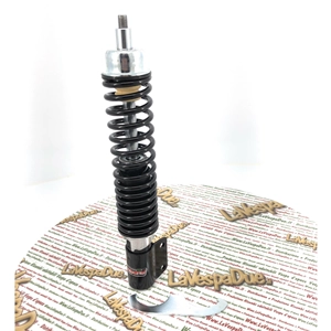 Ammortizzatore anteriore CARBONE per VESPA 125 150 200 PX PE ARCOBALENO T5 sportivo regolabile 3 posizioni tutto nero
