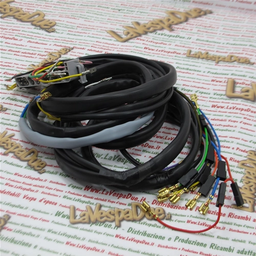 Cableado del sistema eléctrico para Vespa PK 50 N. Producto artesanal italiano.