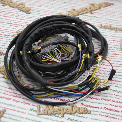 Cableado del sistema eléctrico para Vespa PK 50 N. Producto artesanal italiano.
