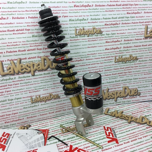 Ammortizzatore Posteriore YSS VESPA 50 90 125 150 160 180 200 N L R PX GL VBB SPRINT VELOCE RALLY RALLY GS SS PE ad Emulsione a Gas con Serbatoio Separato Precarico Molla con Filettatura YSS OK302-330T-02AL-X