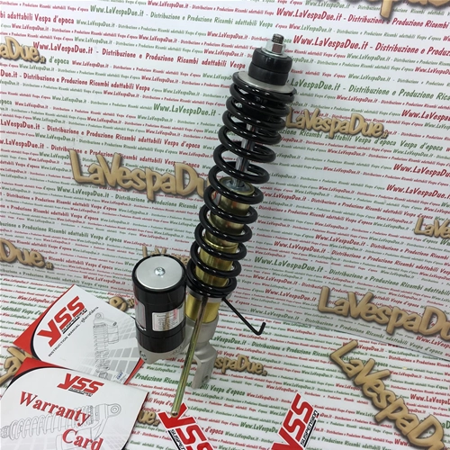 Ammortizzatore Posteriore YSS VESPA 50 90 125 150 160 180 200 N L R PX GL VBB SPRINT VELOCE RALLY RALLY GS SS PE ad Emulsione a Gas con Serbatoio Separato Precarico Molla con Filettatura YSS OK302-330T-02AL-X
