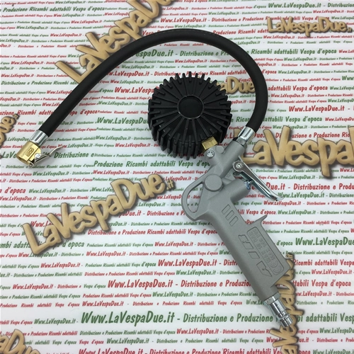 Manomètre de pression des pneus calibré de 0 à 10 bars pour tous véhicules Vespa, Lambretta, Ape 50, 80, 90, 125, 150, 160, 180, 200