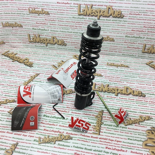 Ammortizzatore Anteriore YSS Idraulico Regolabile VESPA 50 80 100 125 PK SS S XL ELESTART con Precarico molla con Filettatura YSS VD222-200T-02-X