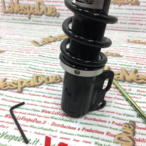 Ammortizzatore Anteriore YSS Idraulico Regolabile VESPA 50 80 100 125 PK SS S XL ELESTART con Precarico molla con Filettatura YSS VD222-200T-02-X