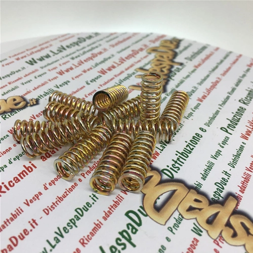 KIT 12 SPRINGS REPLACEMENT PINASCO 26090851 BULL CLUTCH GOLD GOLD 62N ALSO FOR 8 SPRING BELLS FOR VESPA 125 150 160 180 200 RALLY PX PE COSA