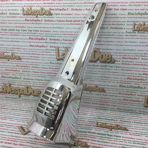 CALANDRE AVANT, COUVERCLE DE GUIDON, PLASTIQUE CHROMÉ, CHROMÉ, VESPA 50 90 125 SPÉCIALE, PRIMAVERA 125 ET3 1ÈRE SÉRIE