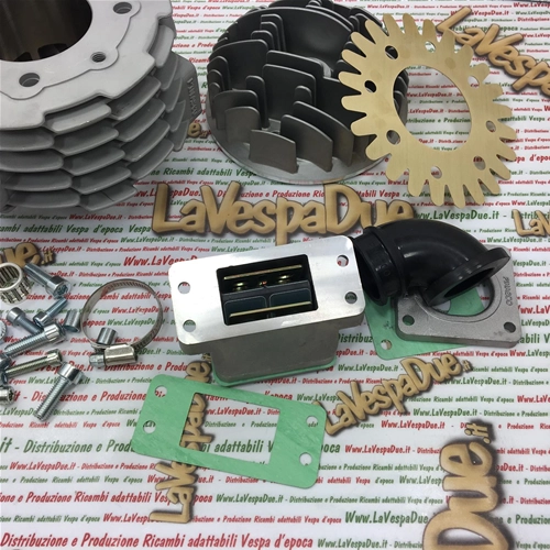 OFERTA ESPECIAL GRUPO 26031905 MOTOR TÉRMICO ESCLAVO DE ALUMINIO PINASCO T5 CON ADMISIÓN POR LÁMINAS AL CILINDRO DE 162 M DE DIÁMETRO (63 MM) PARA VESPA 125 T5 PX