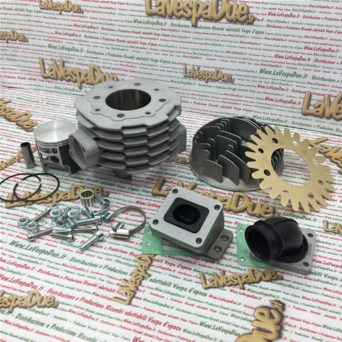 OFERTA ESPECIAL GRUPO 26031905 MOTOR TÉRMICO ESCLAVO DE ALUMINIO PINASCO T5 CON ADMISIÓN POR LÁMINAS AL CILINDRO DE 162 M DE DIÁMETRO (63 MM) PARA VESPA 125 T5 PX
