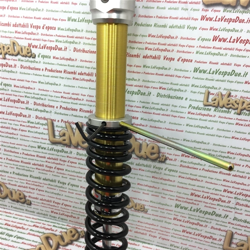 Ammortizzatore Posteriore YSS VESPA 125 150 200 COSA ad Emulsione a Gas Precarico Molla con Filettatura YSS OE302-410T-01AL-X