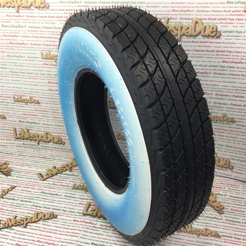 MITAS APE PIAGGIO 4.50 450 10" B61 PR6 76N TL F/R WW whitewall tire 125 150 220 600