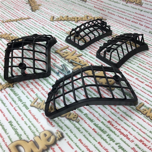 Jeu de 4 grilles noires MOPNEL, clignotants avant et arrière, pour VESPA PX PE T5 80 125 150 200