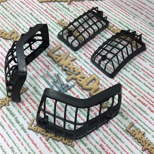 Jeu de 4 grilles noires MOPNEL, clignotants avant et arrière, pour VESPA PX PE T5 80 125 150 200