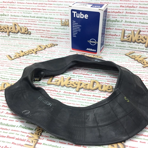 Cámara de aire SAVA MITAS 3.50 4.00 - válvula de 8" JS87 TR87 90-90 para VESPA 98 125 150 VBB VNB VBA APE V30 RUEDA de 8" y LAMBRETTA