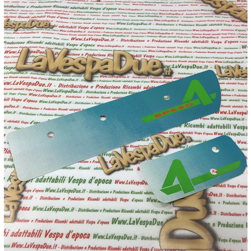 Aufkleber für Topcase RO 296307 + Seite RO 296308, 4-Gang, transparente Basis, gebohrt für Karosserie und Topcase, für Vespa 50 FL2 PS V5N2T von 1991 bis 1997, 125 PS FL