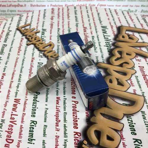 Candela BOSCH WR3CC schermata anti interferenze con nucleo in rame e resistenza antidisturbo equivalente NGK BR9ES passo lungo per VESPA 200 160 180 PX PE GS SS