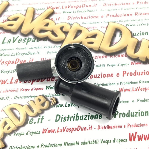 Cappuccio pipetta centrale schermata anti interferenza BREMI in metallo 1 KOHM per VESPA APE LAMBRETTA