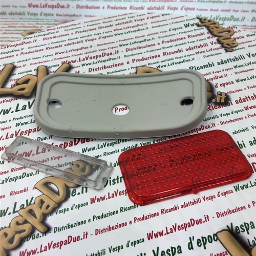 Rücklicht-Reparatursatz mit Sockeldichtung und Reflektor für Vespa 125 VM2T VN1T VN2T VNA1T VNA2T 150 VL1T VL2T VL3T GS VS1T VS2T VS3T VB1T