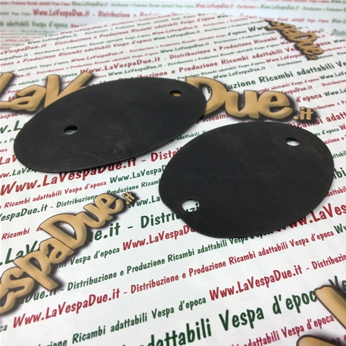 PAR DE PLACAS DE METAL PULIDO PARA FIJAR LA CARCASA DEL FARO DELANTERO AL GUARDABARROS PARA VESPA 125 V15T V30T A V33T VM1T VM2T VN1T VN2T ro 030444 030445