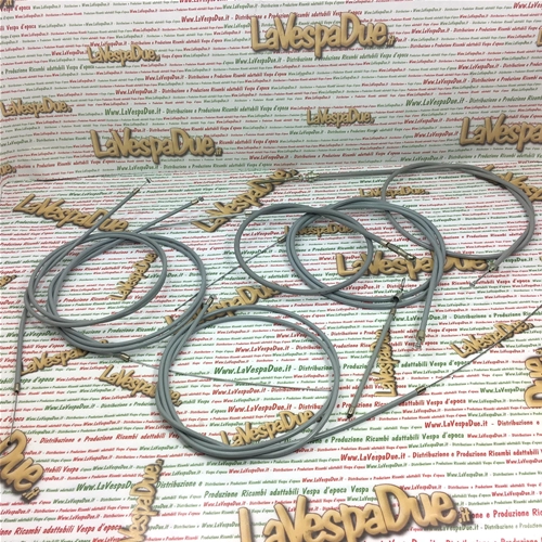 Komplettes Schaltzugset (7-teilig) für Vespa PK 50, 125 XL, Rush N, VMX6T, V5X4T und V5X5T – Original Piaggio