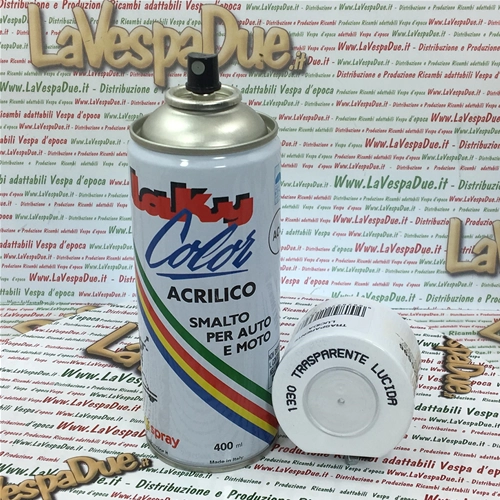 Peinture acrylique émail en aérosol, couleur extra, transparente et brillante, usage professionnel, aérosol de 400 ml avec valve autonettoyante