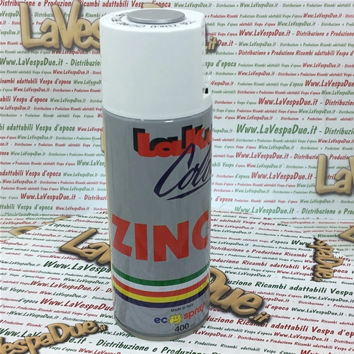 Peinture zinc en aérosol à application à froid pour pièces métalliques et soudures, couleur ZINC BRILLANT CLAIR, usage professionnel, aérosol de 400 ml