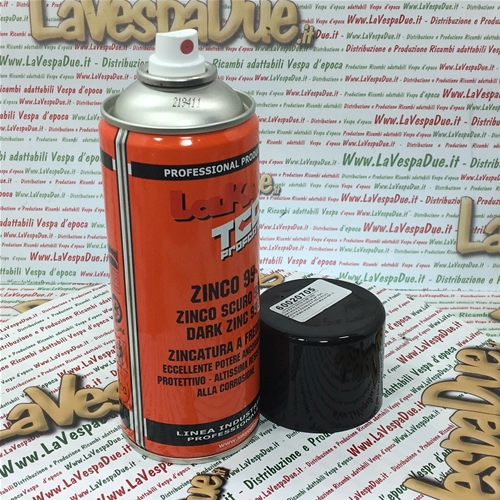 99% Zinc Spray Paint High Corrosion Protection for Metal Parts and Welds Dark Finish Professional Use 400 ml Can