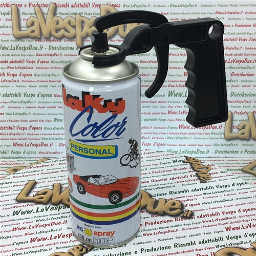 Special Spray Paint for Spoilers and Plastic Parts in DARK GREY, Professional Use, 400 ml Can with Self-Cleaning Valve