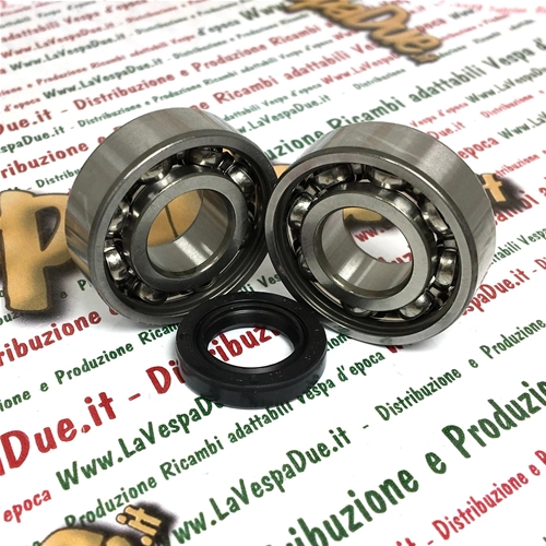 Bearing and Oil Seal Kit for Crankshaft Overhaul on PIAGGIO CIAO BRAVO BOXER SI GRILLO BOSS Mopeds