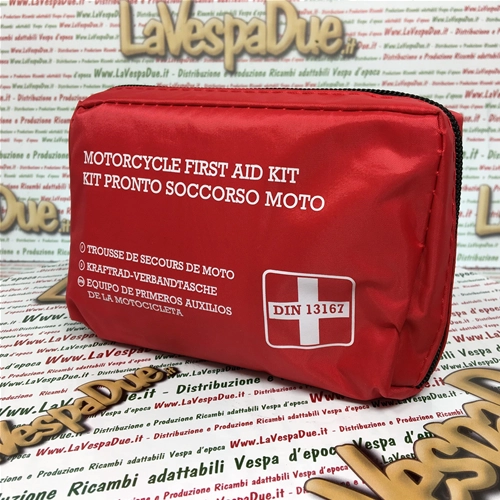 Trousse de premiers secours d'urgence pour moto DIN13167-2014