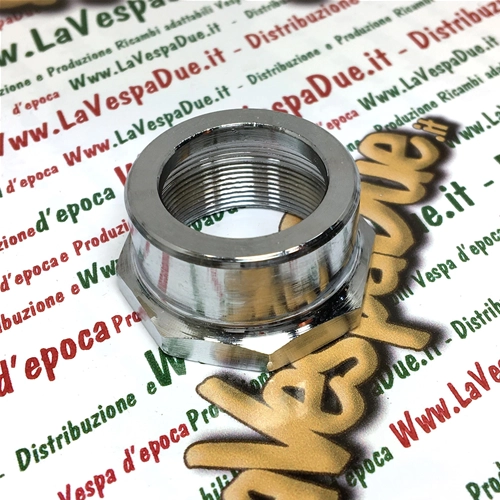 Écrou traversant M28 Ø23 pour colonne de direction de fourche avant PIAGGIO 50 SI FL2 MIX BOSS ro 249324