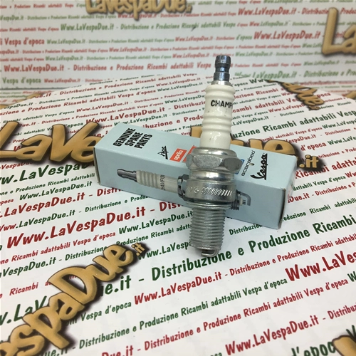 Originale Zündkerze PIAGGIO CHAMPION N3C B8ES, Standardausführung, langer Steigung, für VESPA 50, 125, 150, 200, entspricht NGK B8ES ro 438076
