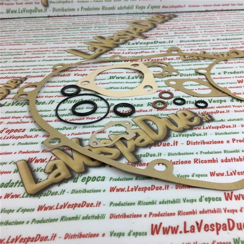 ORIGINAL PIAGGIO KOMPLETTER MOTORDICHTUNGSSATZ MIT O-RING UND VERGASER FÜR VESPA 50 90 125 von 1965 bis 1984 NLR SPECIAL SS SUPER SPRINTER ET3 PRIMAVERA NUOVA 125 RO 091925