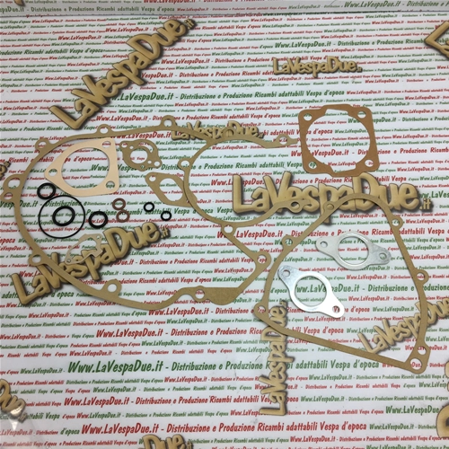 ORIGINAL PIAGGIO KOMPLETTER MOTORDICHTUNGSSATZ MIT O-RING UND VERGASER FÜR VESPA 50 90 125 von 1965 bis 1984 NLR SPECIAL SS SUPER SPRINTER ET3 PRIMAVERA NUOVA 125 RO 091925