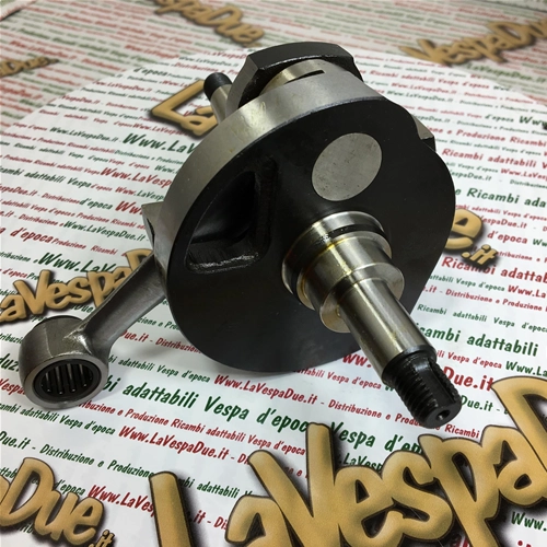 MAZZUCCHELLI AMT 162M K Kurbelwelle aus K2D-Werkstoff für VESPA PX 125 150 GTR SPRINT SUPER, langer Hub 60 mm, Lager 25, Pleuelstange innen 105 mm