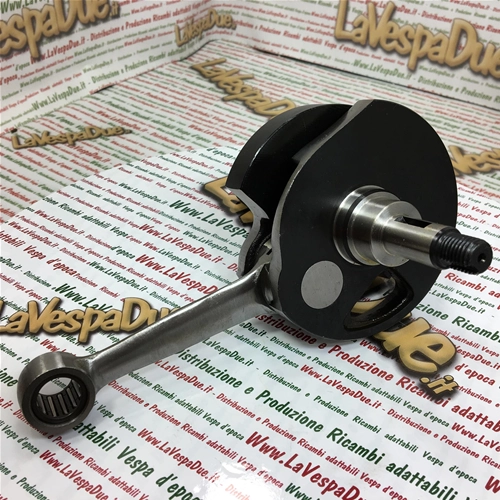 MAZZUCCHELLI AMT 162M K Kurbelwelle aus K2D-Werkstoff für VESPA PX 125 150 GTR SPRINT SUPER, langer Hub 60 mm, Lager 25, Pleuelstange innen 105 mm