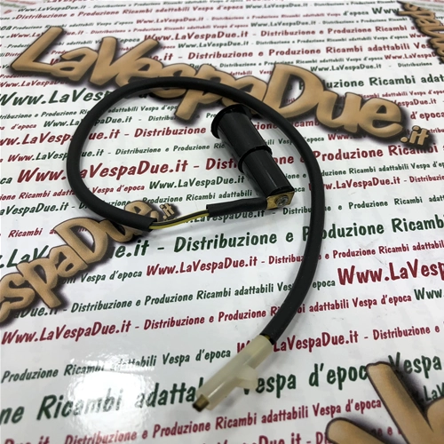 Cavetto di contatto lungo 30 cm completo di Boccola Frecce Indicatori di Direzione Lampeggiatori per cofano VESPA PX 80 125 150 200 PE ARCOBALENO r.o. 194004