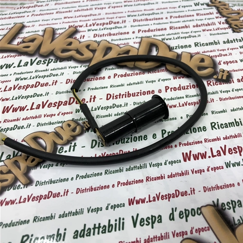 Cavetto di contatto lungo 30 cm completo di Boccola Frecce Indicatori di Direzione Lampeggiatori per cofano VESPA PX 80 125 150 200 PE ARCOBALENO r.o. 194004