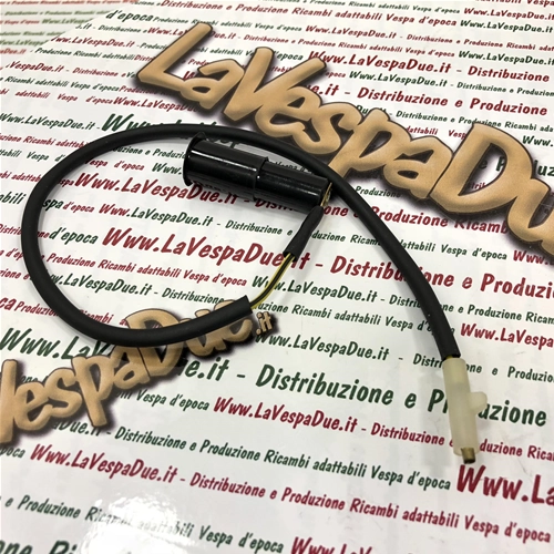 Cavetto di contatto lungo 30 cm completo di Boccola Frecce Indicatori di Direzione Lampeggiatori per cofano VESPA PX 80 125 150 200 PE ARCOBALENO r.o. 194004