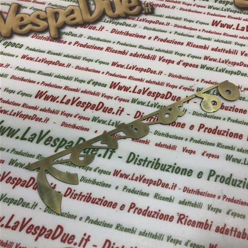 Plaque avant sans trous, peinte en émail bleu pour VESPA 90, produit italien