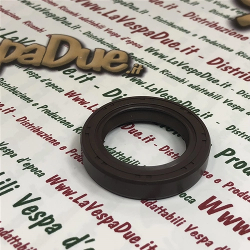 Joint d'huile CORTECO Viton marron 24 x 35 x 7 à double lèvre pour vilebrequin côté volant moteur pour VESPA PK 125 S ETS N XL XL 125 150 180 200 GTR TS SPRINT VELOCE SUPER RALLY PX PE COSA GILERA 125 150 180 AC LC